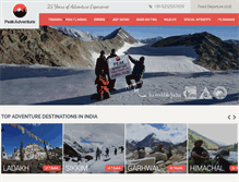 Tablet Screenshot of peakadventuretour.com